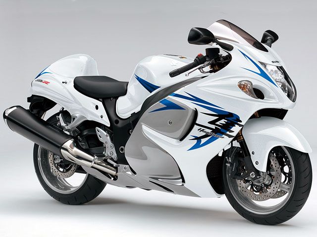 2009年 HAYABUSA 1300 グラススプラッシュホワイト×メタリックミスティックシルバー(カタログメイン)