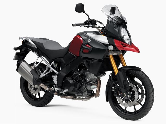 2014年 V-Strom 1000 ABS キャンディダーリングレッド(カタログメイン)