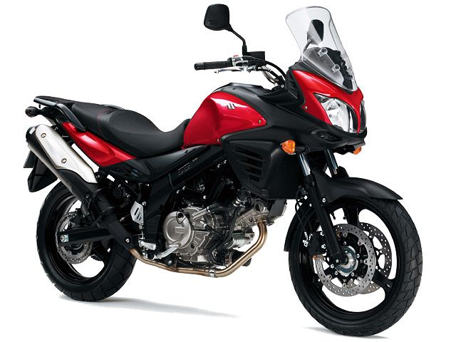 2014年 V-Strom 650 ABS キャンディダーリングレッド(カタログメイン)