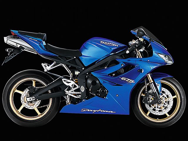 2010年 Daytona 675 カスピアンブルー(カタログメイン)