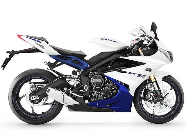 2013年 Daytona 675 クリスタルホワイト/サファイアブルー(カタログメイン)