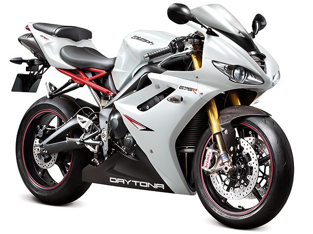 2011年 Daytona 675R クリスタルホワイト(カタログメイン)