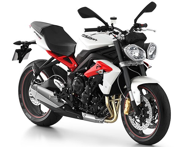 2013年 Street Triple R クリスタルホワイト(カタログメイン)