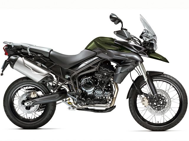 2013年 Tiger 800 XC カーキグリーン(カタログメイン)