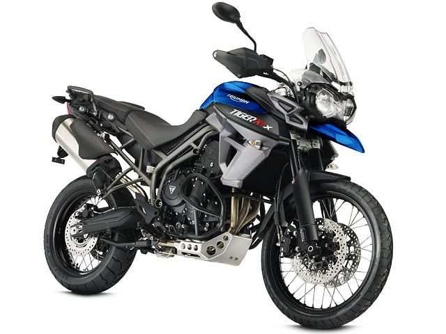 2015年 Tiger 800 XCx カスピアンブルー(カタログメイン)