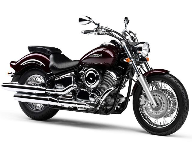 2007年 DragStar 1100 ベリーダークレッドメタリック2(カタログメイン)