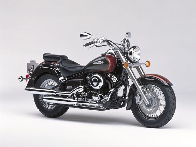 1999年 DragStar Classic 400 ダルイエローイッシュレッドメタリック2(カタログメイン)