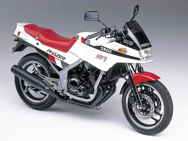 1985年 FZ250 PHAZER シルキーホワイト/レッド(カタログメイン)