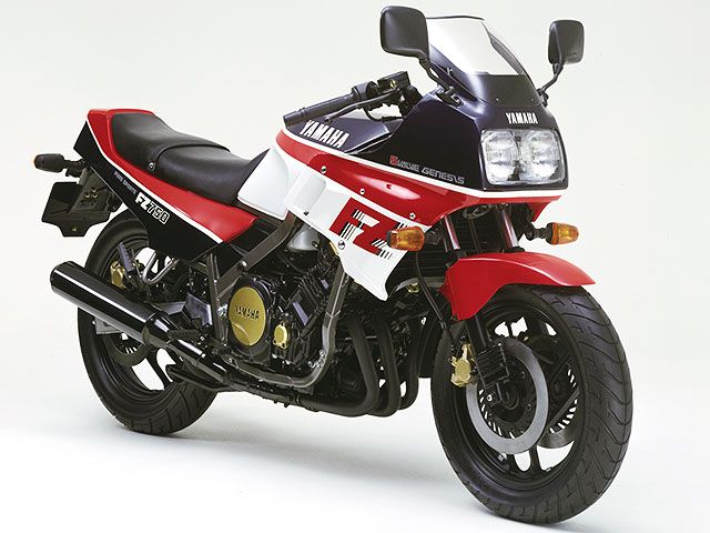 1985年 FZ750 シルキーホワイト(カタログメイン)