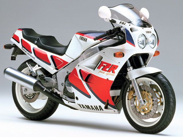 1987年 FZR750 シルキーホワイト/ファインレッド（カタログメイン）