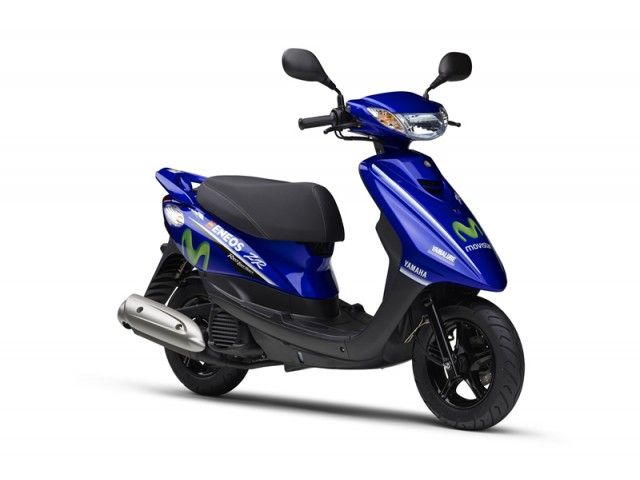 2017年 JOG ZR Movistar Yamaha MotoGP Edition ディープパープリッシュブルーメタリックC(カタログメイン)