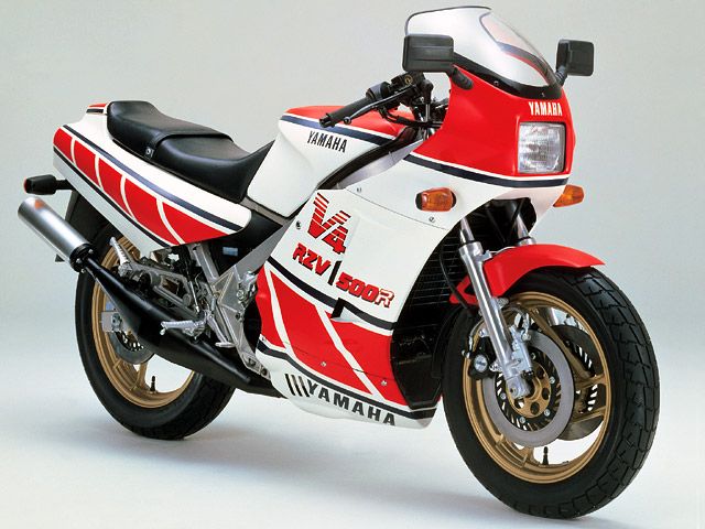 1984年 RZV500R シルキーホワイト（カタログメイン）