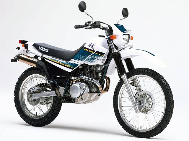 1997年 SEROW 225WE パープリッシュホワイトソリッド1/シアンメタリック(カタログメイン)