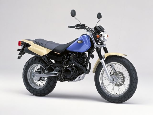2000年 TW200E ライトパープリッシュブルーメタリック4(カタログメイン)
