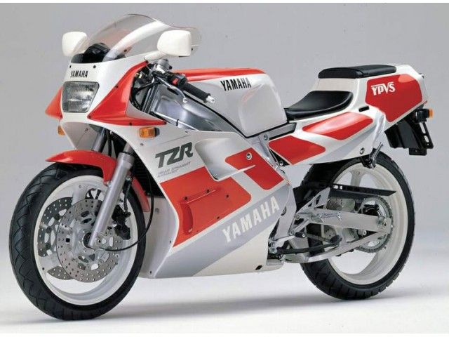 1989年 TZR250 シルキーホワイト/ファインレッド(カタログメイン)