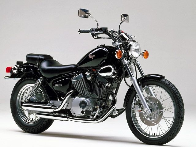 1988年 XV250 Virago フラットハンドル仕様 メルティングブラック(カタログメイン)
