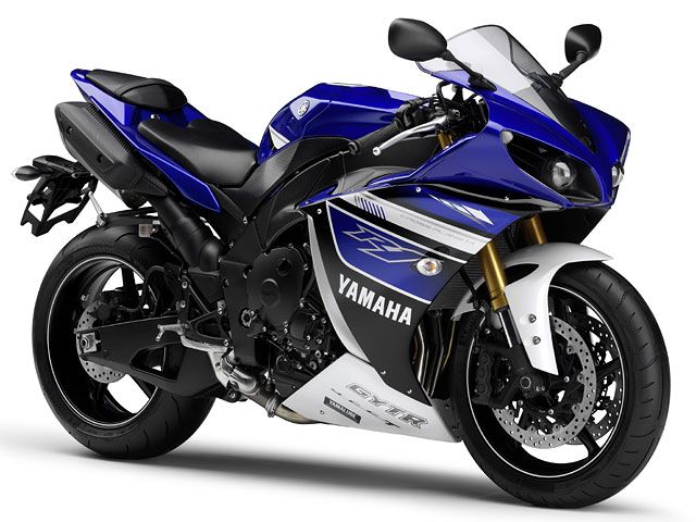 2013年 YZF-R1 ディープパープリッシュブルーメタリックC(カタログメイン)