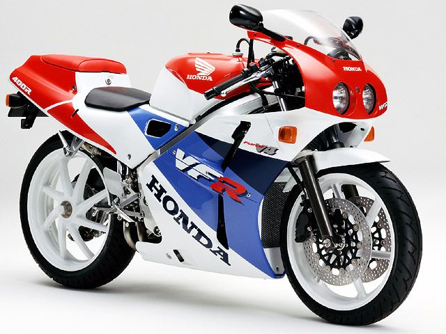 1990年 VFR400R ロスホワイト/ファイティングレッド/ダカールブルー(カタログメイン)