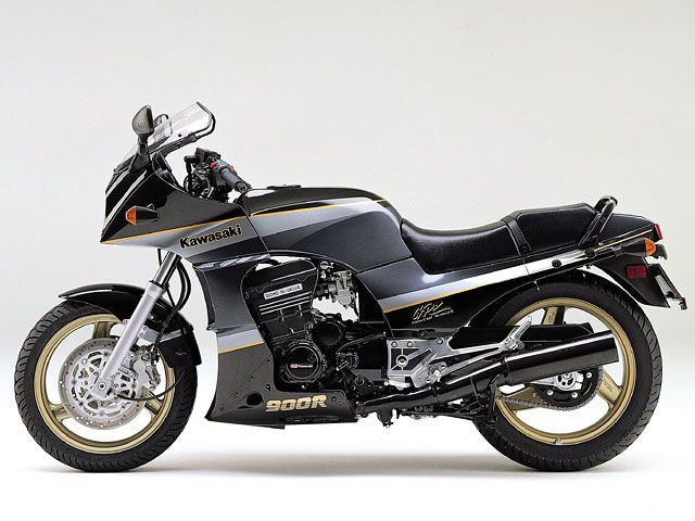 1991年 GPZ900R Ninja エボニー×パールコスミックグレー(カタログメイン)