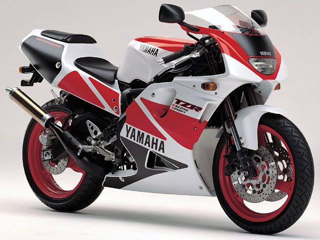 1993年 TZR250RS ブルーイッシュホワイトカクテル1(カタログメイン)