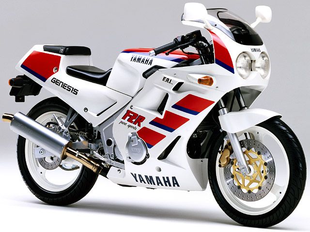 1988年 FZR250 シルキーホワイト×ファインレッド(カタログメイン)
