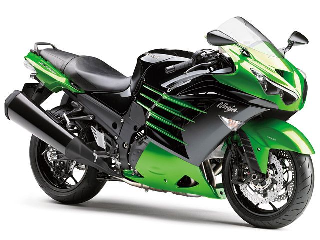 2014年 Ninja ZX-14R ゴールデンブレイズドグリーン×メタリックスパークブラック(東南アジア仕様)(カタログメイン)