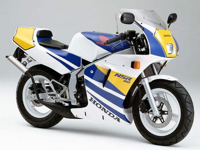 1990年 NSR80 ロスホワイト/テラブルー(テラカラー)(カタログメイン)