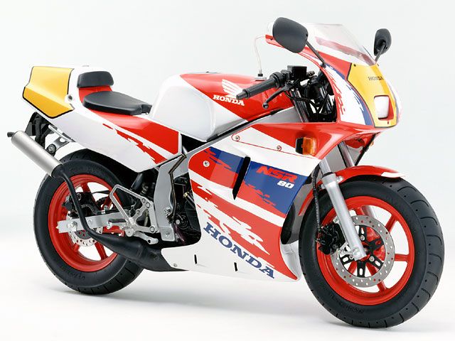 1993年 NSR80 ロスホワイト/ファイティングレッド(カタログメイン)