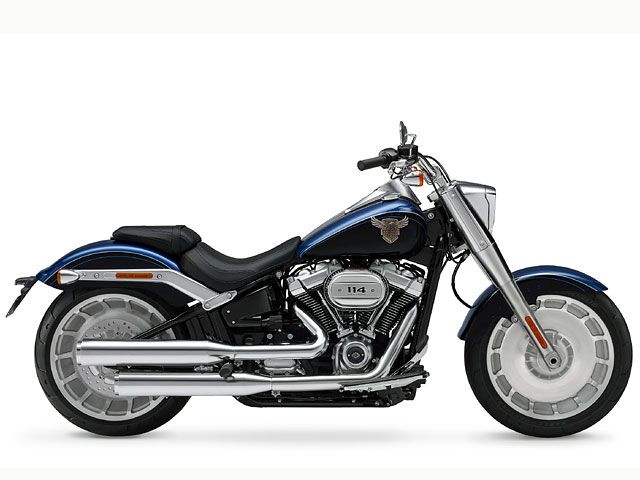 2018年 FLFBS ANV Softail Fatboy 114 Anniversary Legend Blue/Vivid Black(カタログメイン)