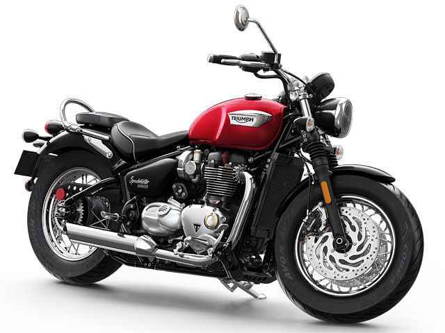 2018年 Bonneville Speedmaster クランベリーレッド × ジェットブラック(カタログメイン)