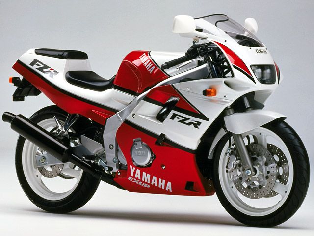 1990年 FZR250R シルキーホワイト×アップルレッド(カタログメイン)