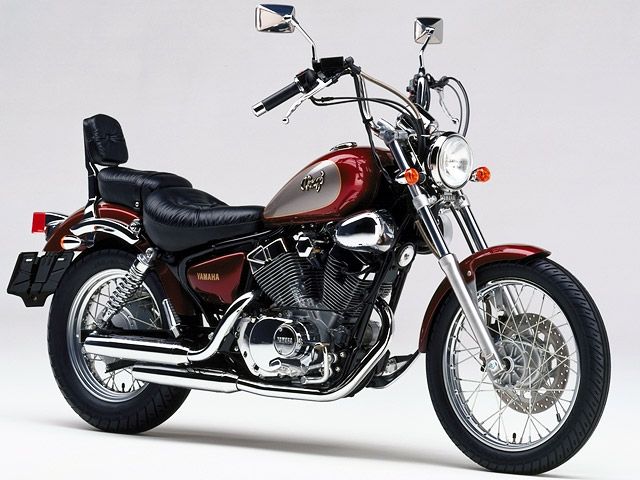 1994年 XV250 Virago プルバックハンドル仕様 レッドEスパークル(カタログメイン)
