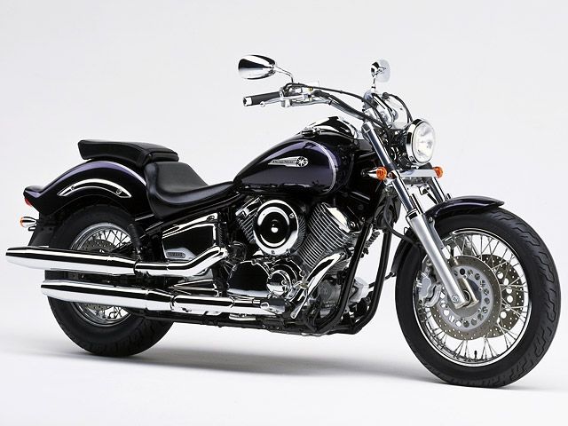 2000年 DragStar 1100 ダークグレイッシュパープルメタリック1(カタログメイン)