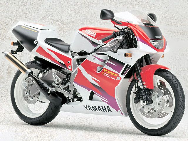 1993年 TZR250R SP ブルーイッシュホワイトカクテル1(カタログメイン)