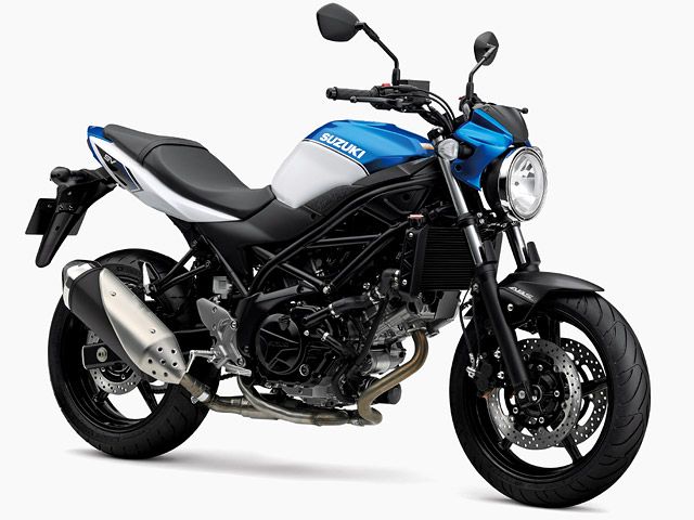 2018年 SV650 ABS トリトンブルーメタリック×パールグレッシャーホワイト(カタログメイン)