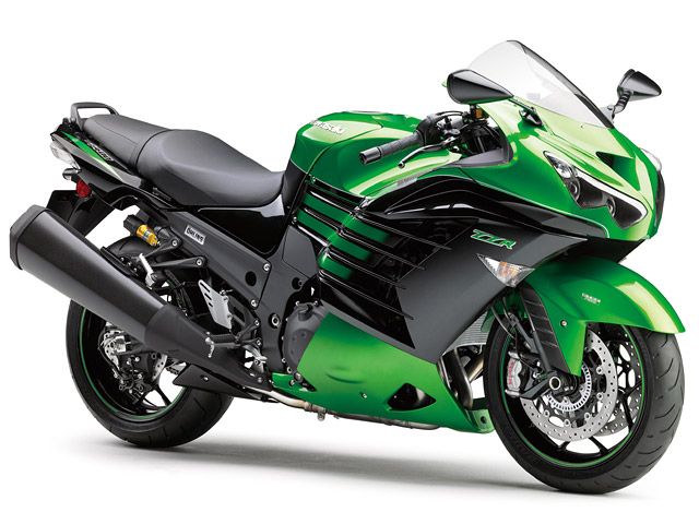 2016年 ZZR1400 ABS High Grade ゴールデンブレイズドグリーン×メタリックスパークブラック(カタログメイン)