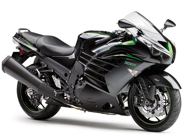 2018年 ZZR1400 メタリックカーボングレー×エメラルドブレイズドグリーン(カタログメイン)