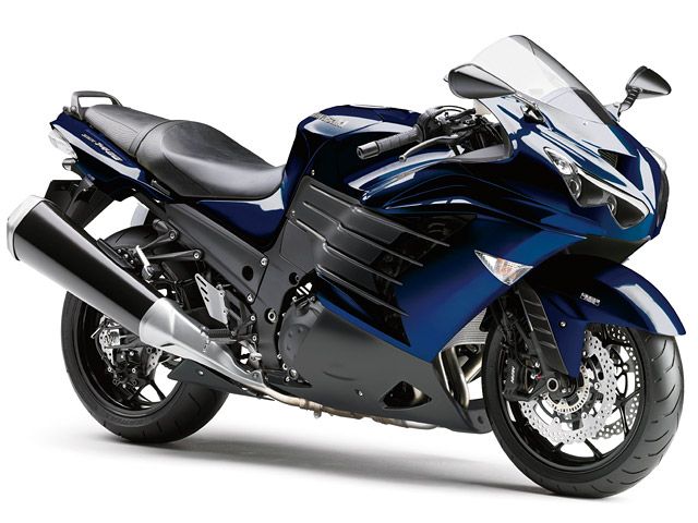 2013年 ZZR1400 ABS メタリックミッドナイトサファイアブルー(カタログメイン)