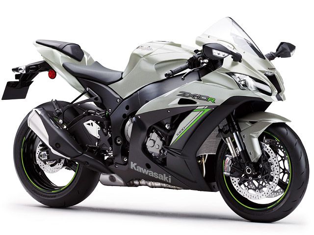 2018年 Ninja ZX-10R メタリックマットフュージョンシルバー×メタリックフラットスパークブラック(カタログメイン)