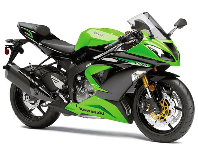 2013年 Ninja ZX-6R ライムグリーン×メタリックスパークブラック(北米仕様)(カタログメイン)