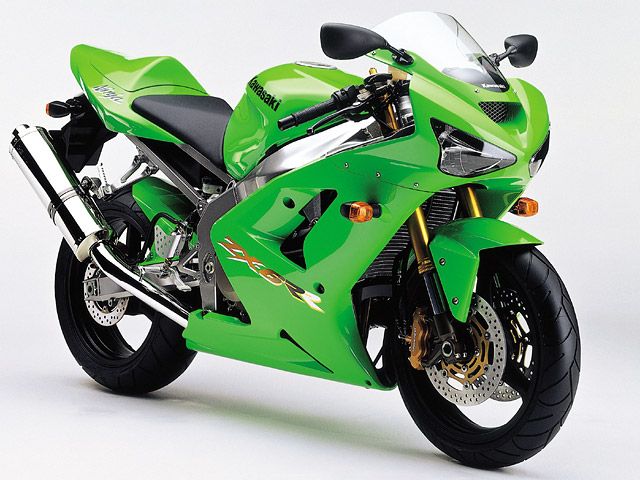 2003年 Ninja ZX-6RR ライムグリーン(カタログメイン)