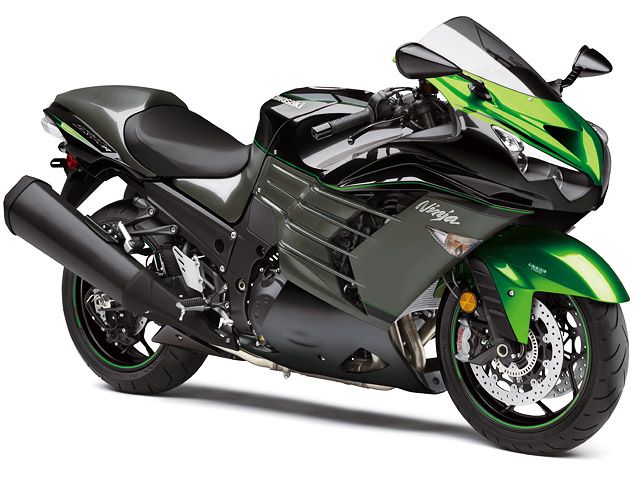 2019年 Ninja ZX-14R High Grade メタリックスパークブラック×パールメテオグレー×エメラルドブレイズドグリーン(USA仕様)(カタログメイン)