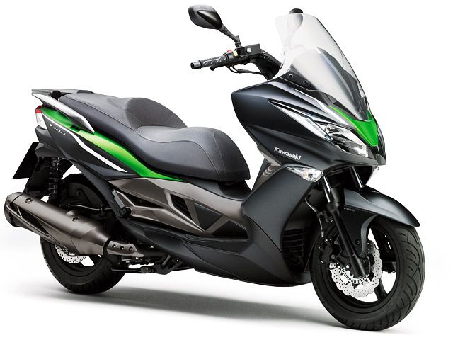 2014年 J300 ABS Special Edition メタリックフラットアンスラサイトブラック×キャンディフラットブレイズドグリーン(カタログメイン)