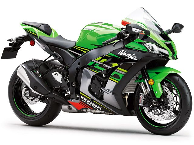 2019年 Ninja ZX-10R KRT Edition ライムグリーン×エボニー×メタリックグラファイトグレー(カタログメイン)