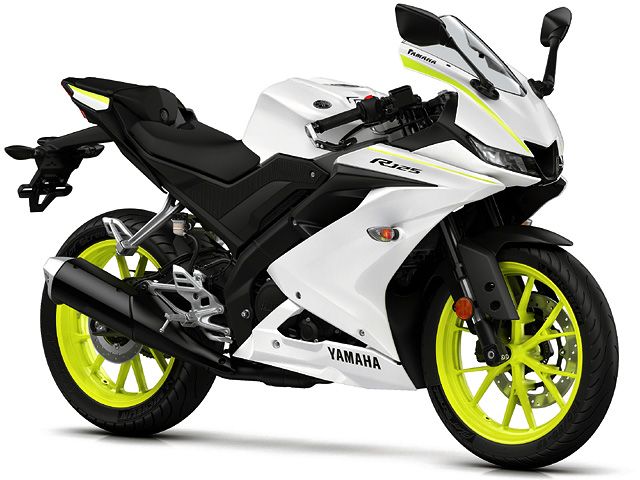 2019年 YZF-R125 コンペティションホワイト(カタログメイン)