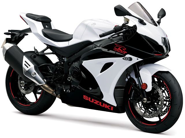 2019年 GSX-R1000 Pearl Glacier White/Glass Sparkle Black(カタログメイン)