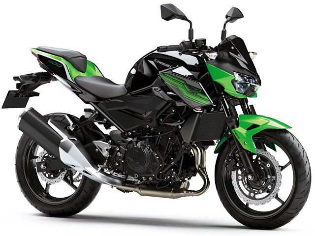 2019年 Z400 キャンディライムグリーン×メタリックスパークブラック(カタログメイン)