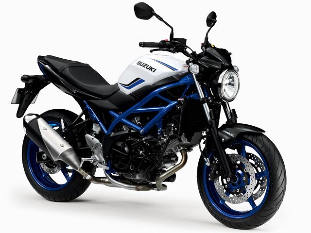 2019年 SV650 ABS グラススパークルブラック×パールグレッシャーホワイト(カタログメイン)