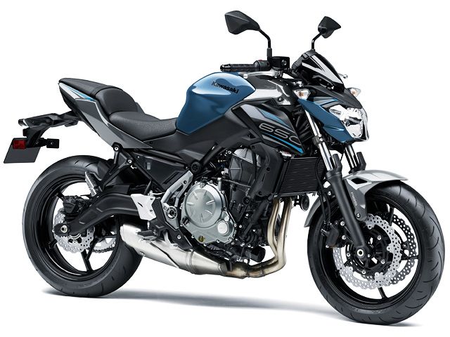 2019年 Z650 ストームクラウドブルー×パールストームグレー(カタログメイン)