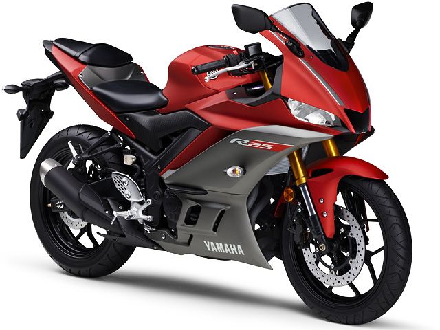 2019年 YZF-R25 マットディープレッドメタリック3(カタログメイン)